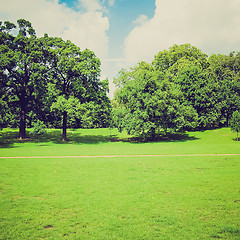 Image showing Vintage look Kensington gardens London