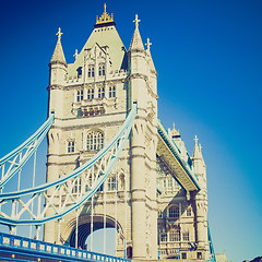 Image showing Vintage look Tower Bridge London