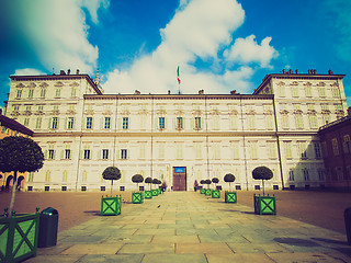 Image showing Retro look Palazzo Reale, Turin
