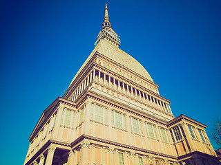 Image showing Retro look Mole Antonelliana, Turin