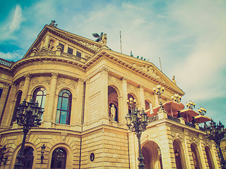 Image showing Retro look Alte Oper in Frankfurt