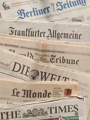 Image showing International newspaper