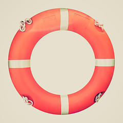 Image showing Retro look Lifebuoy