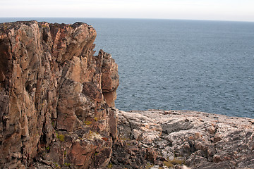 Image showing rocky cliff above sea