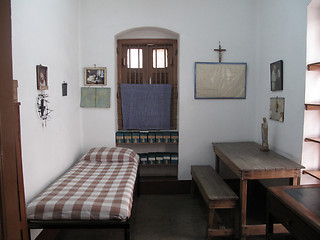 Image showing The former room of Mother Teresa at Mother House in Kolkata