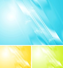 Image showing Bright shiny vector design