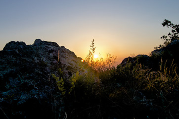 Image showing Mountain Sunrise