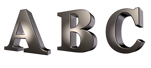 Image showing metal letters