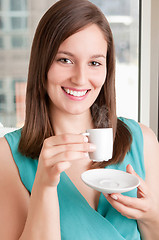 Image showing Drinking Coffee