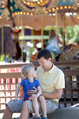 Image showing family at amusement park