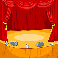 Image showing Theater Stage Cartoon