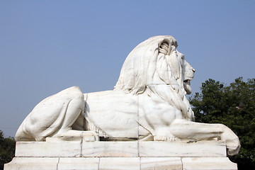 Image showing Antique Lion Statue