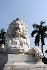 Image showing Antique Lion Statue