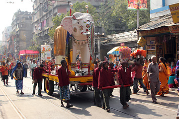 Image showing Annual Jain Digamber Procession in Kolkata