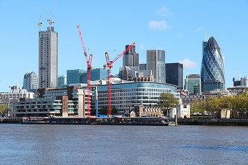 Image showing London under construction