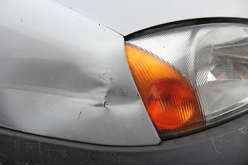 Image showing Dented car