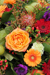 Image showing Colorful floral arrangement