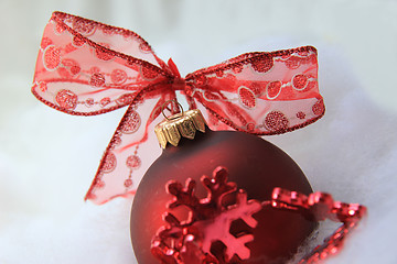 Image showing Red christmas decoration