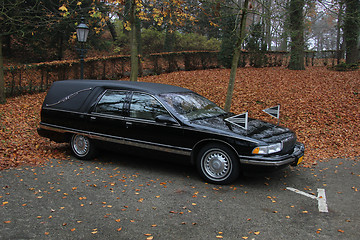 Image showing Black hearse