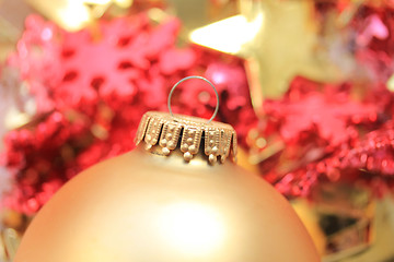 Image showing Christmas ornament in extreme close up