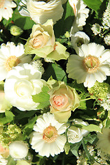 Image showing Bridal flowers in white and pink