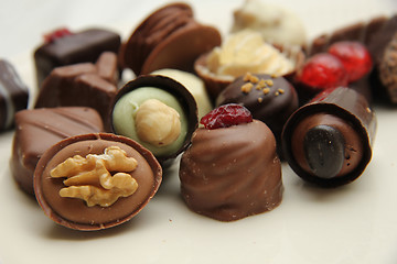 Image showing Decorated chocolates