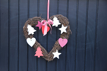 Image showing Heart shaped wreath