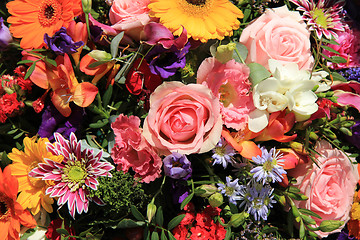 Image showing Mixed flower arrangement