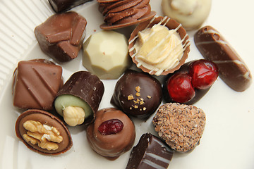 Image showing Decorated chocolates