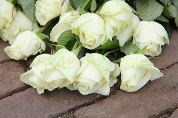 Image showing Mourning red rose