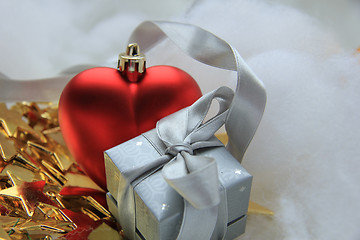 Image showing Christmas gift and decorations