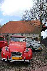 Image showing Vintage French cars