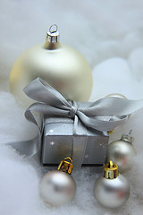 Image showing Christmas gift and decorations