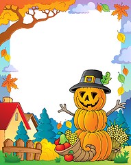 Image showing Thanksgiving theme frame 3