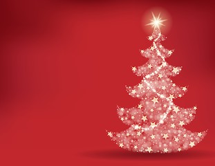 Image showing Christmas tree topic background 2