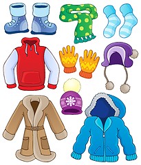 Image showing Winter clothes collection 3