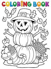 Image showing Coloring book Thanksgiving image 4