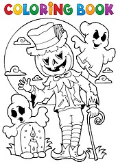 Image showing Coloring book Halloween character 9
