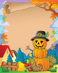 Image showing Thanksgiving theme parchment 6