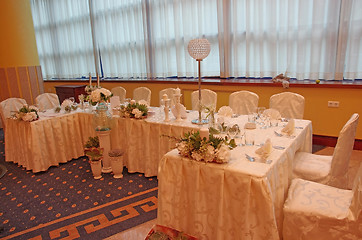 Image showing Wedding table