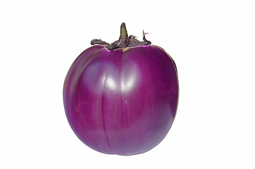 Image showing Round aubergine