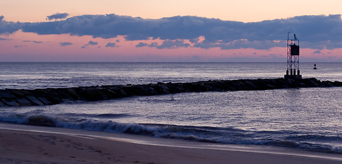 Image showing Sunrise at the Beach