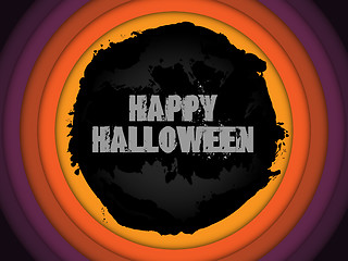 Image showing Vector - Halloween Background Circle Grunge Vector