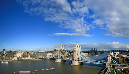 Image showing Tower bridge panorama