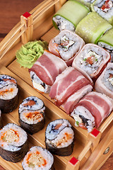 Image showing Sushi roll set