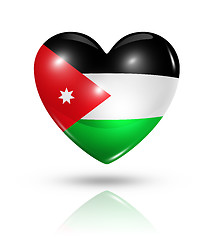 Image showing Love Jordan, heart flag icon