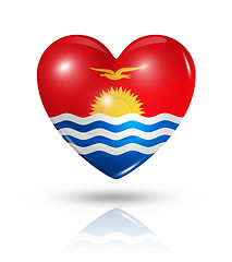Image showing Love Kiribati, heart flag icon