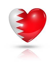 Image showing Love Bahrain, heart flag icon