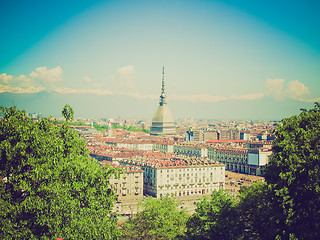 Image showing Retro look Turin view