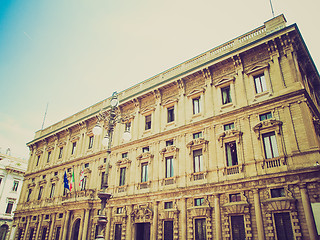 Image showing Retro look City Hall, Milan